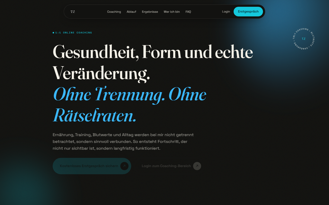 Website von trustzacharias.de